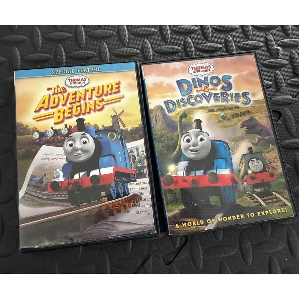 Thomas & Friends DVD Set The Adventure Begins Dinos & Discoveries Videos Movie